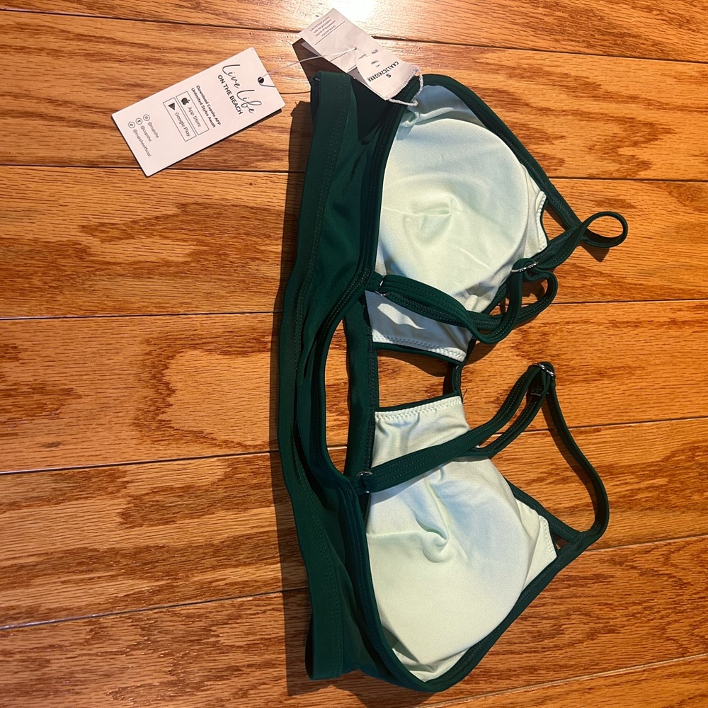 Cupshe Green One Piece Swimsuit with Keyhole Design - Picture 3 of 4